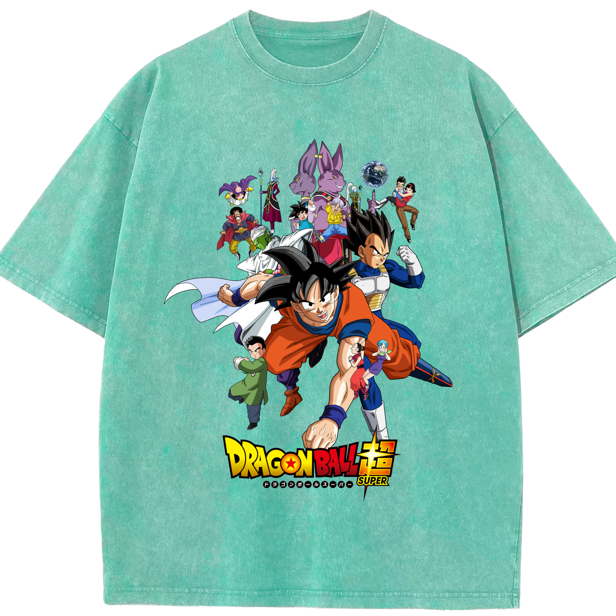 （画像用） ドラゴンボール DRAGON BALL 綿100% ヴィンテージ風 半袖Tシャツ（フロントプリント）